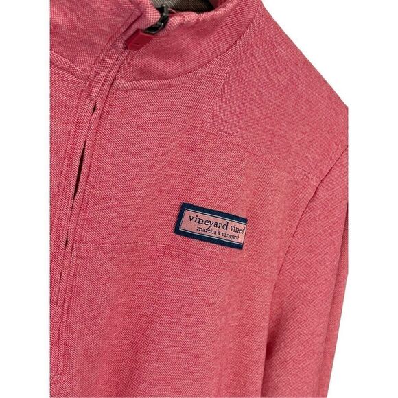 Vineyard Vines “The Shep Shirt” 1/4 zip in light salmon/pink - M - Picture 2 of 8